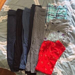 Kids Leggings Bundle- Black, Navy, Gray, Red